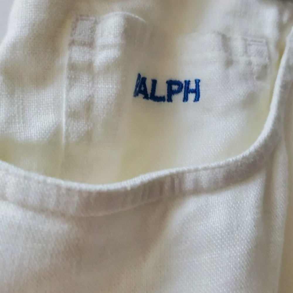 RALPH Lauren White Linen Pants Jeans